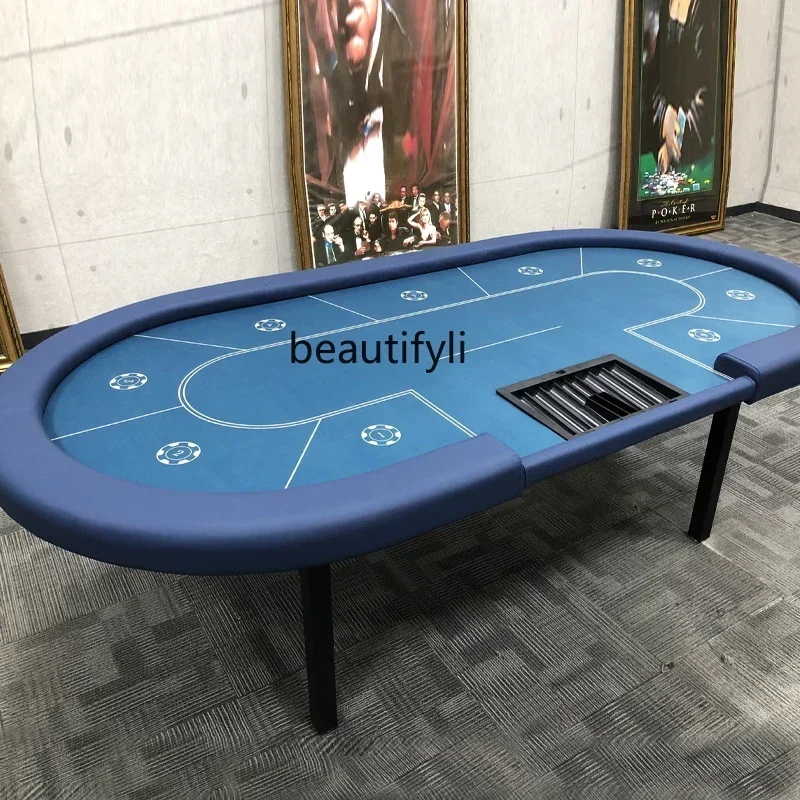 A76  Texas Poker Brand New Design with Seat Bit Line Professional Competition Table Texas Poker Table