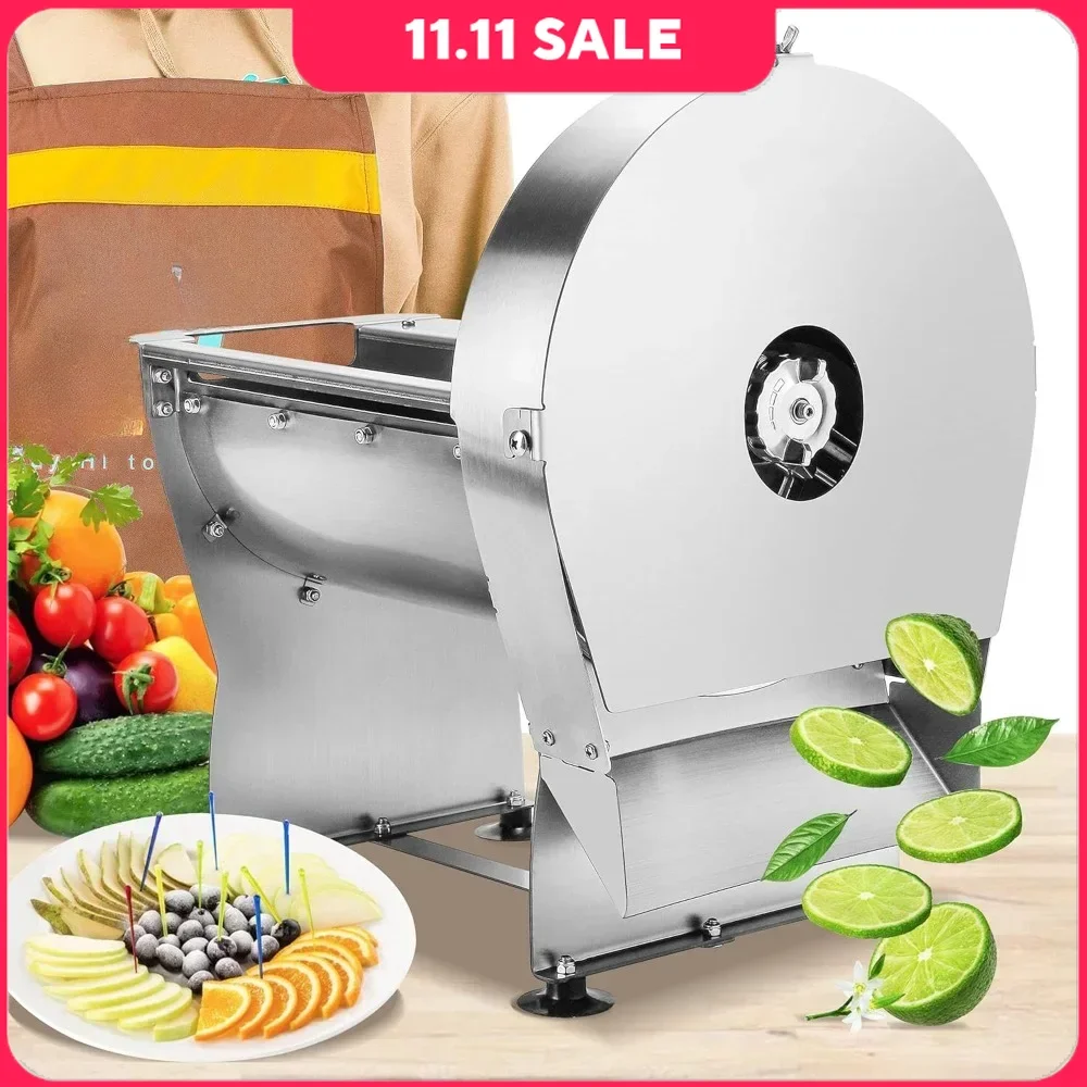 

Electric Slicers, 0-10mm Commercial Vegetable Fruit Slicing Machine, 0-0.4’’ Stainless Steel, Electric Slicers
