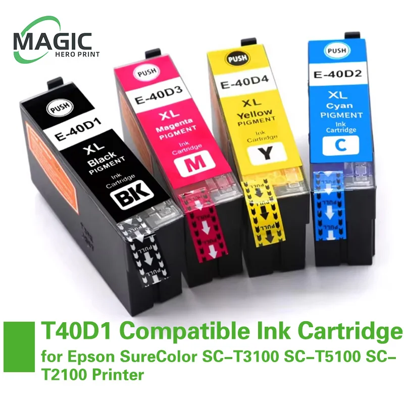 

T40D T40D1 T40D2 T40D3 T40D4 Премиум-совместимый картридж InkJet для принтера Epson SureColor SC-T3100 SC-T5100 SC-T2100