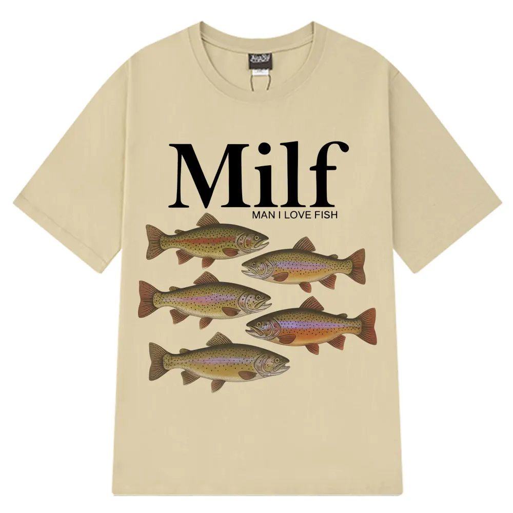 رجل أنا أحب الأسماك مضحك ميمي تي شيرت الرجال النساء تي شيرت تقليدي الصيف 100% القطن Harajuku عادية الهيب هوب تي شيرت الشارع الشهير #1