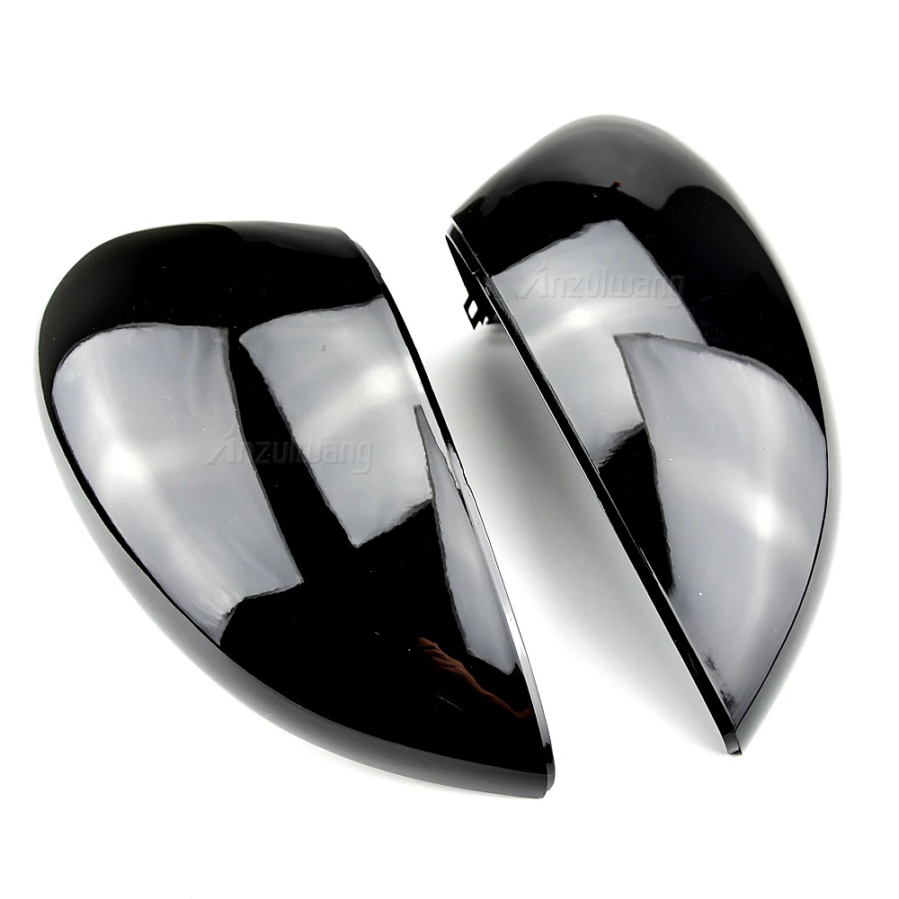 لفورد فييستا Mk7 2008-2017 اليسار واليمين باب جناح السيارة ألياف الكربون الرؤية الخلفية مرآة الرؤية الخلفية يغطي غطاء الكسوة