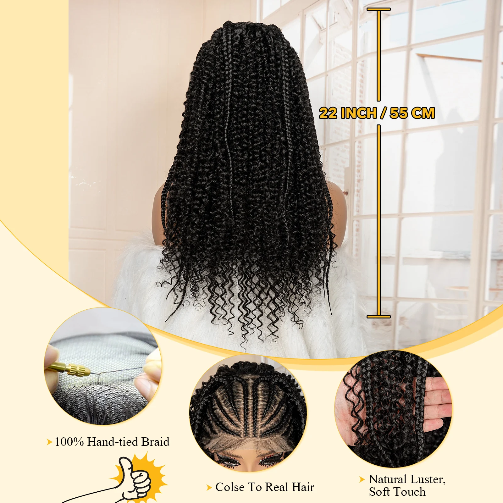 Thumbnail 2 - #86 Lace Braided Wigs List of Top Picks