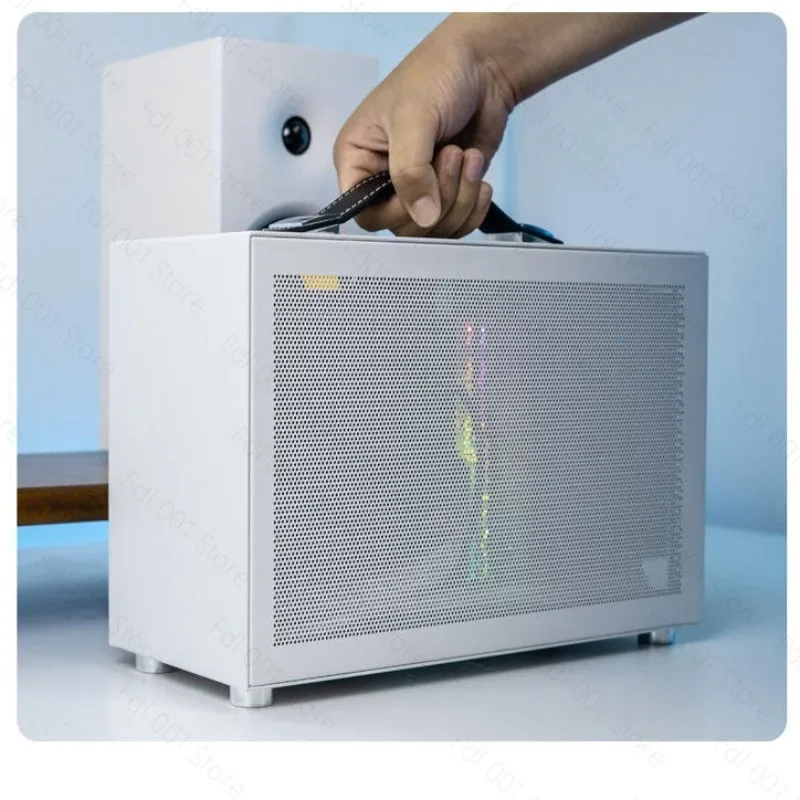S300 Portable ITX Computer Case Handheld Type-C Mini Desktop PC Host Case Small Desktop Chassis