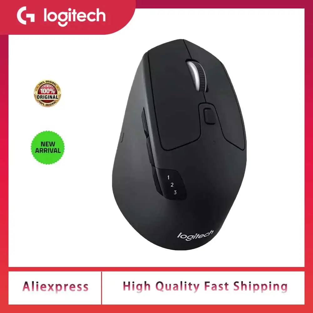 

Беспроводная Bluetooth-мышь Logitech M720, двойной режим, для нескольких устройств, офисная, эффективная, удобная, беспроводная мышь для ноутбука