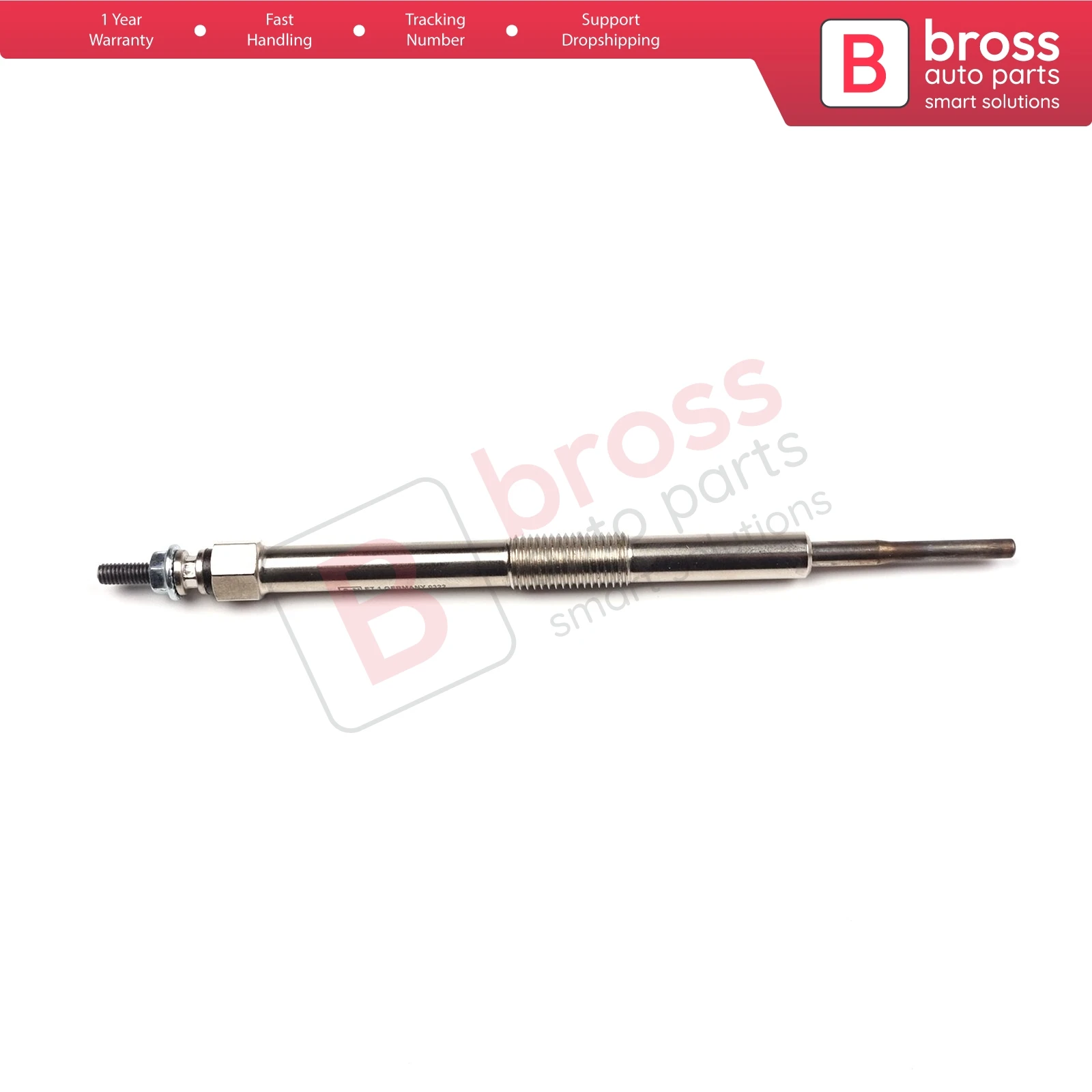 Bross BGP78 1 Piece Heater Glow Plug 11 Volt 19850-0W010, GN042, 0100226480, 0 250 202 145 for Toyota 1.4 D-4D Mini One D