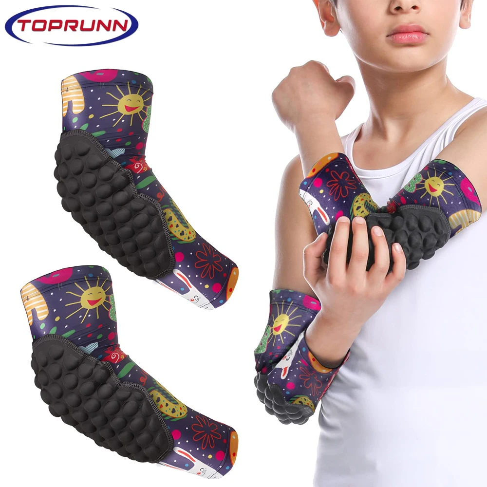 

1Pcs Kids/Youth Sports Honeycomb Compression Elbow Pads Guards Protective Gear for Basketball Football Volleyball