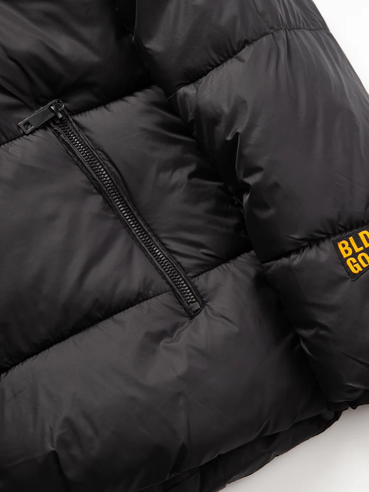 Thickened Casual Loose Men's Cotton Jacket Self-Heating Radiation Warmth Bread Style Coat Hooded Polyester Fiber Fill Winter ...