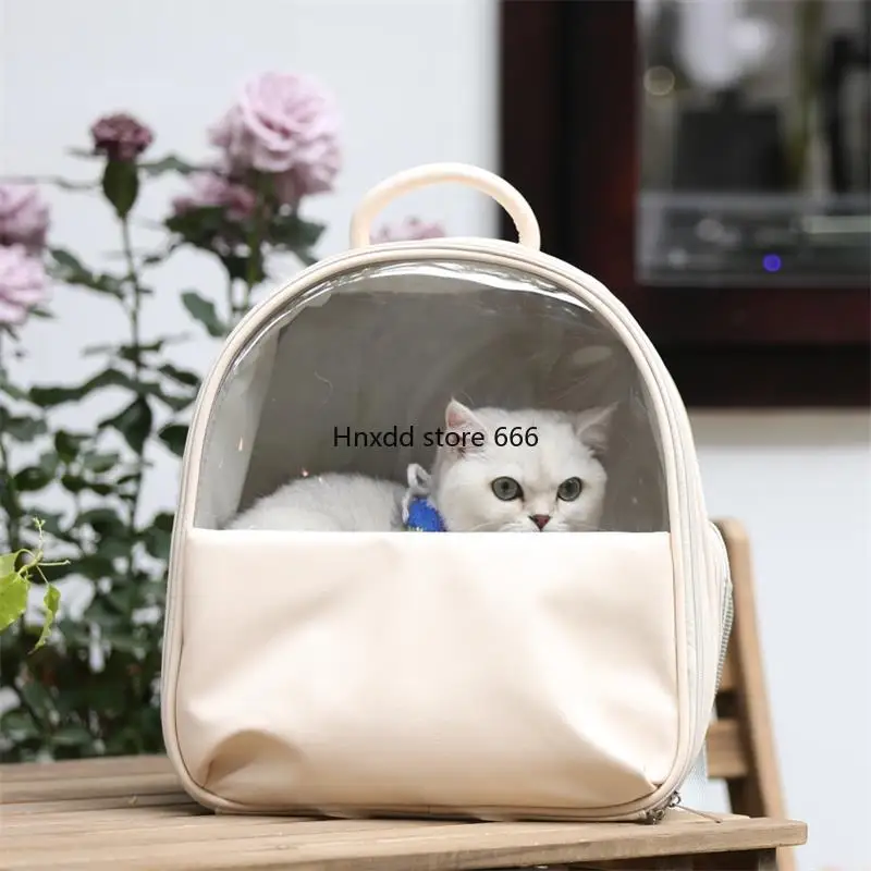 Cat double shoulder schoolbag cat box dog bag portable cat bag supplies