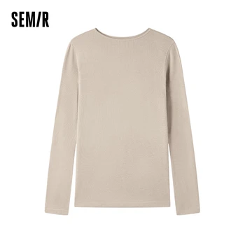 ملابس داخلية حرارية فتل للرطوبة للنساء ، قميص قصير سيمير ، توب متعدد الاستخدامات ، رقيق ، ضيق ، ملابس داخلية ، بيجامة منزلية ، لون خالص