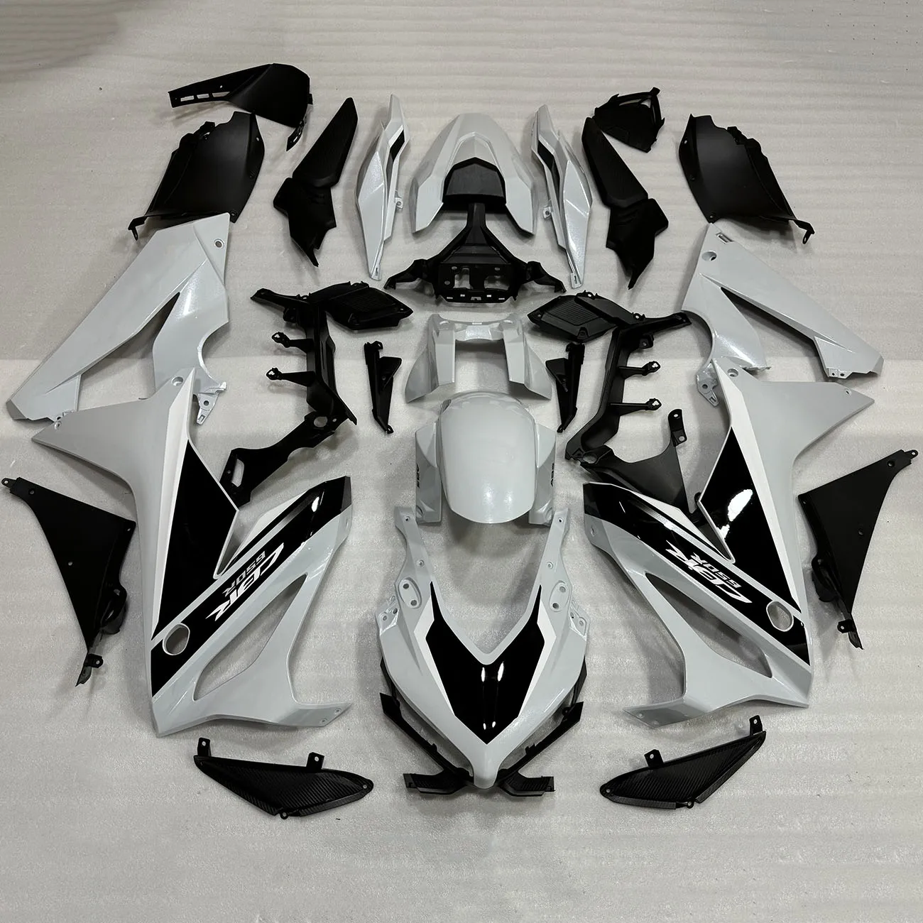 Nova carenagem abs se encaixa da motocicleta honda cbr650r 2019 2020 2021 2022 2023 carenagem configuração do corpo cinerous luz cinza azul