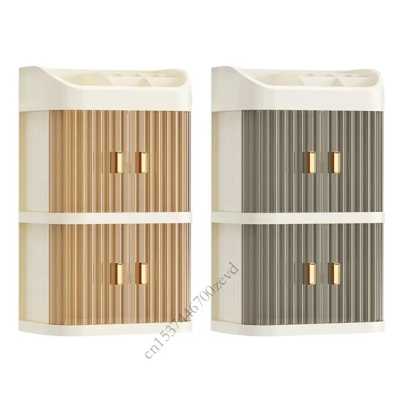 

Space Saving Cosmetic Storage System 3 Level Drawers Makeup Organizers For Jewelry Skincare Products Organization P9YB
