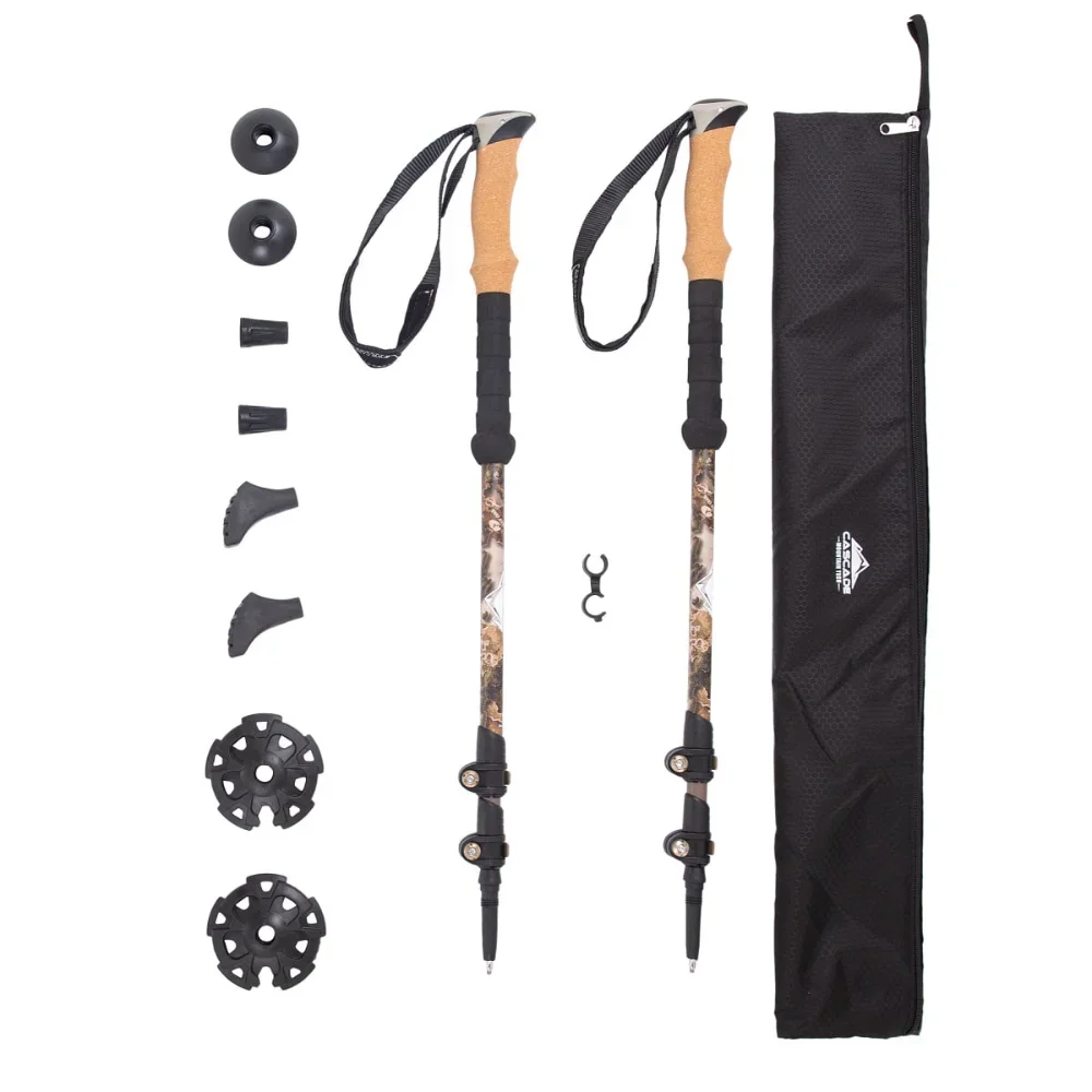 

Monopod - Carbon Fiber Hiking Stick with Accessories Mount and Adjustable Quick Locks - Single Pole,freight free