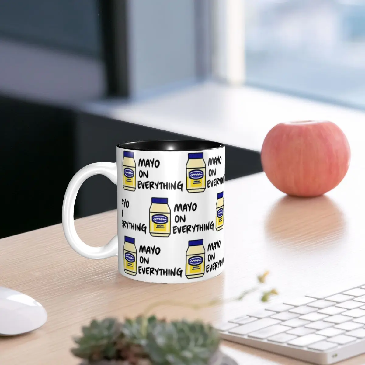 Mayo (Mayonnaise) On Everything Mug Funny Ceramic Coffee Cups Tea Mugs Milk Cup Drinkware Gift for Friends