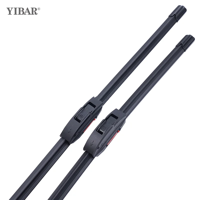 1Pc Universal Car Wiper Blades Frameless Bracketless Car Soft Double Rubber Strip Windshield Windscreen Wipers Accessories