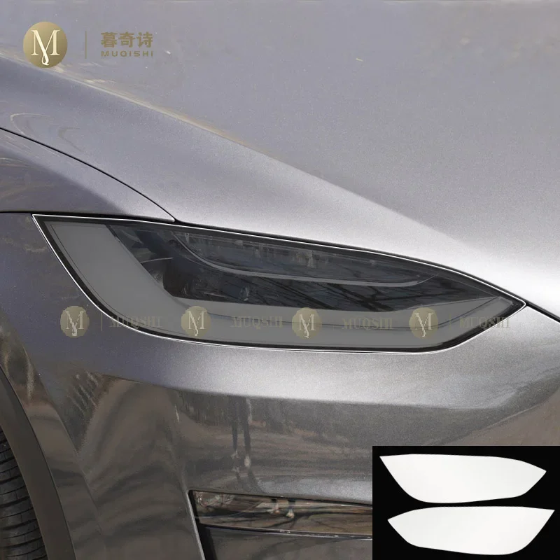 For Tesla Model X 2023 Car exterior Headlamps PPF Paint protection Film Anti scratch Scratch repair TPU film transparent refit