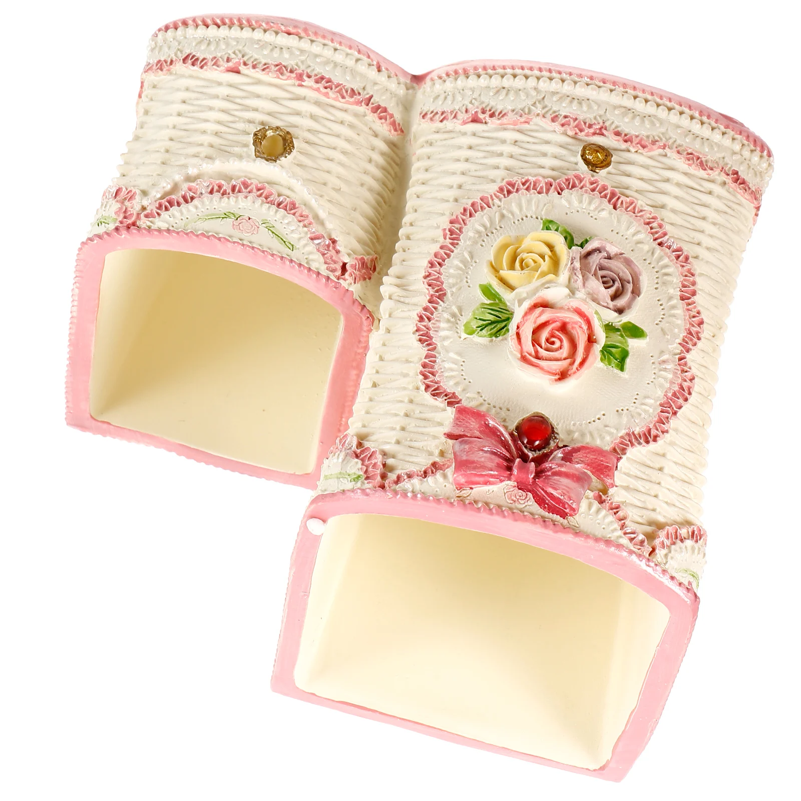

Rose Makeup Brush Storage Pen Holder Desk Organizer Desktop Stationery Pot Creative for Pens Can Convenient Pencil