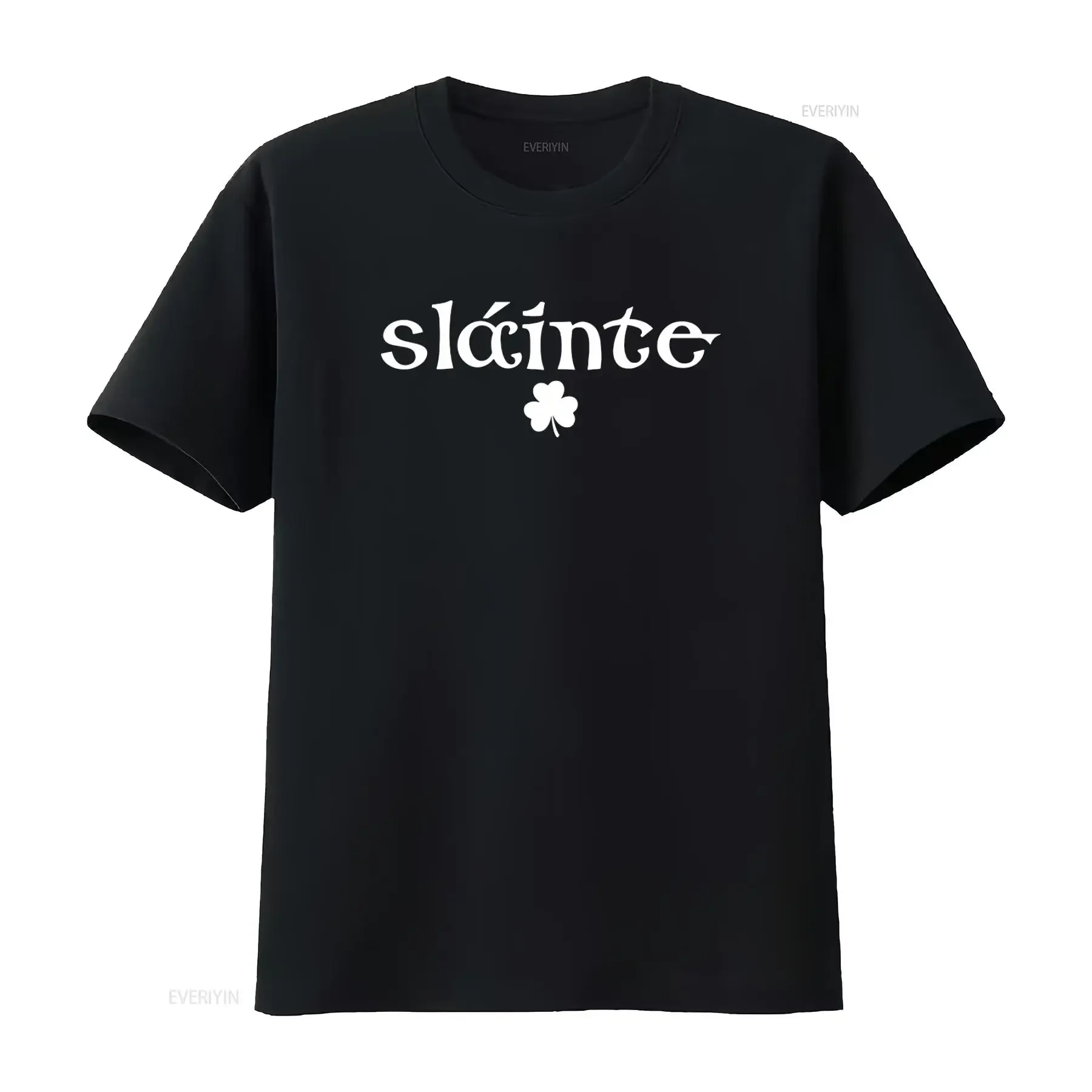 Slainte Ireland T Shirt for Patrick's Day with Shamrock Design Perfect Celebrating St and Wishing Health vintage Washed