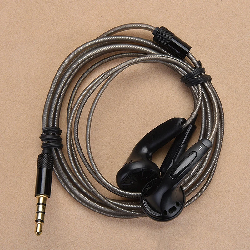 DIY MX500 Heavy Bass Flat Head Earphone Earbuds With Mic High Quality Study Sports Headphone