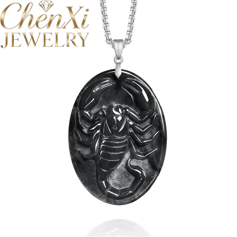 

S925 Silver Setting With Natural Myanmar Genuine Black Jadeite Dragon-Shaped Pendant Luxury Quality Fashion Fine Jewelry Charms