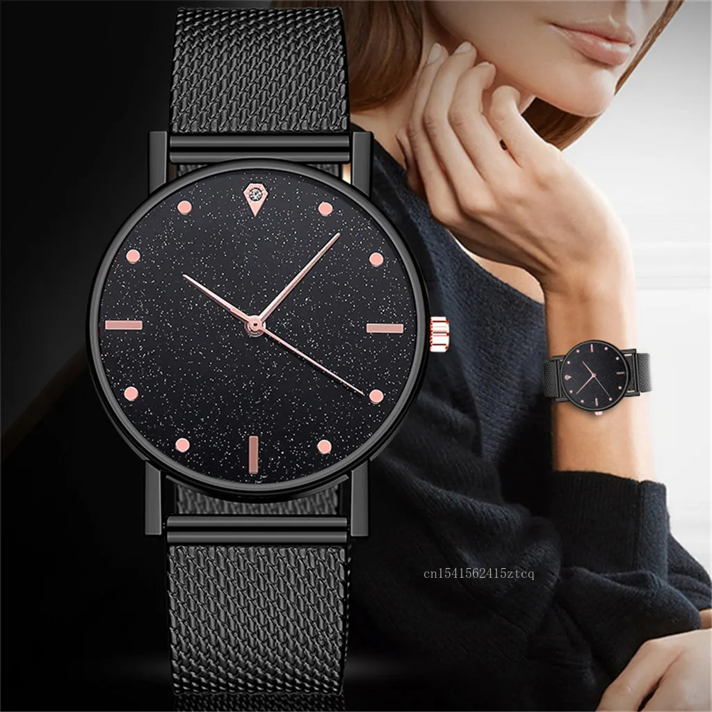 

Crystal Watch Minimalist Calendar Women Watch Casual Ladies Luxury Strap Band Watch Analog Wrist Montre Femme