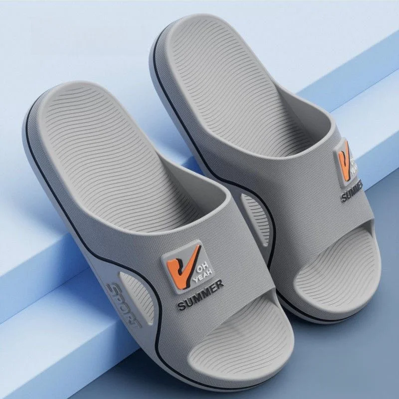 

Men's Summer Slippers Wear-resistant Thick Bottom EVA Soft Bottom Indoor Outdoor Home Bathroom Anti-slip Slippers