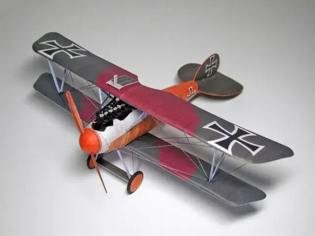 1:33 U.K. Albatross D.V fighter Animal Sculpture fighter Papercraft bedroom Living Room handmade DIY Geometric origami model