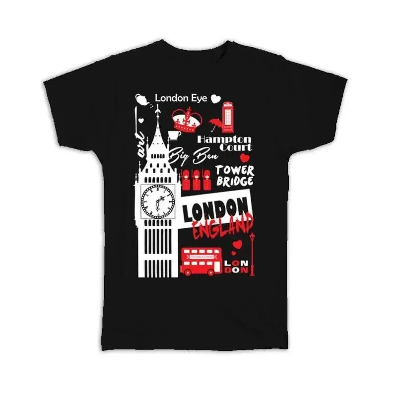 London England touristic Places T shirt