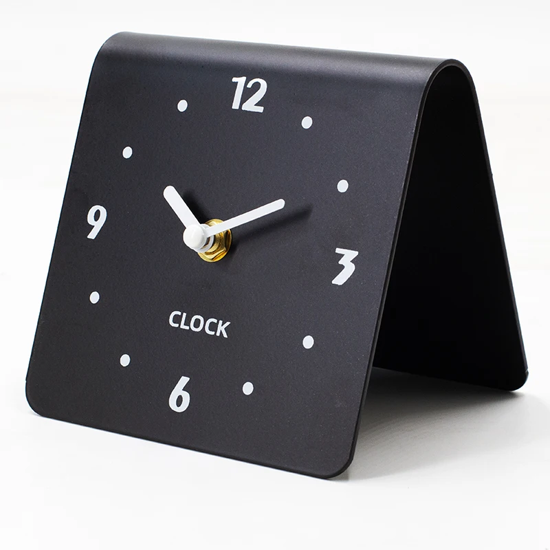 

Cream silent desk clock Living room household clock Modern creative desktop