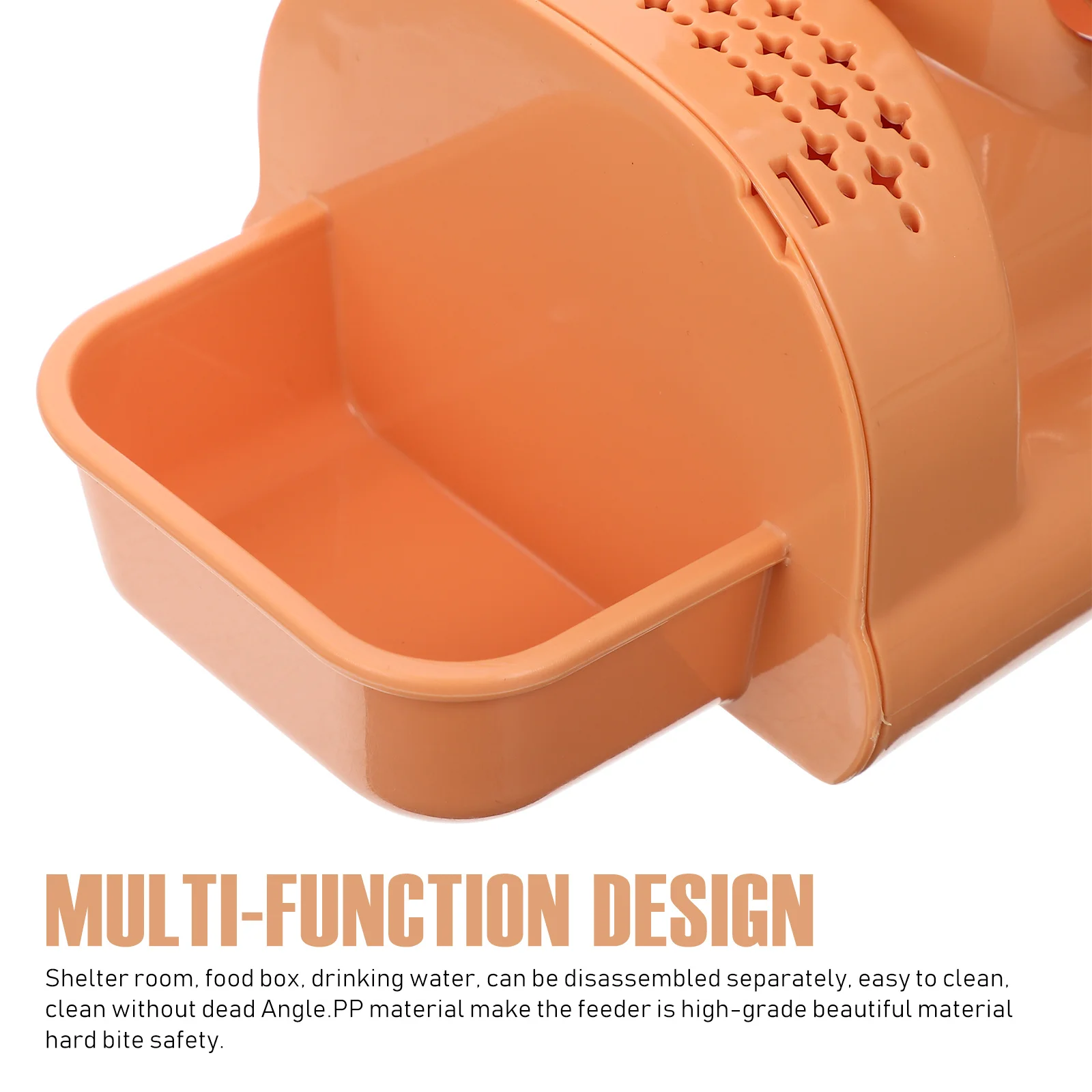 Professional Hamster Feeder Multi-Function Water Bottle Non-Slip Bottom Design Easy Clean Disassemble Leakproof Screw Lid