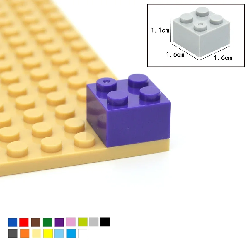 DIY Building Blocks Bricks 2x2 Dots Thick Figures  Size 2*2 Dots Compatible With 3003 Educational Creative Toy for Children