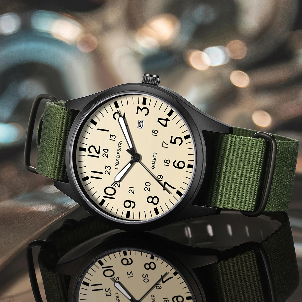 LIGE Outdoor Sports Quartz Men - Outdoor Lighting Timer ulasan dan harga
