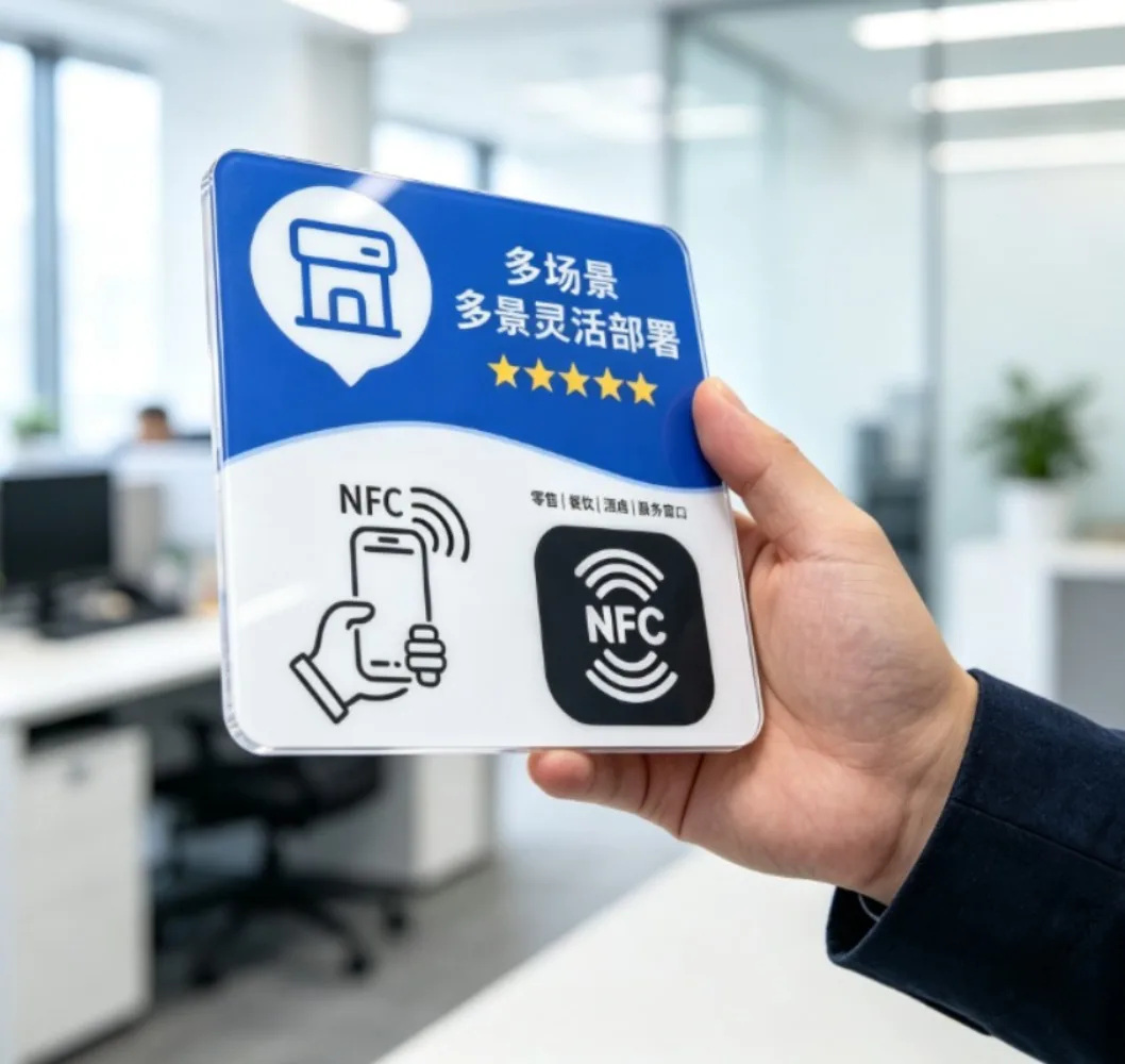 10pcs Google signboard card NFC Code Tap Business Desktop sticker Google Card Social Media RFID Card NFC Google Review Card
