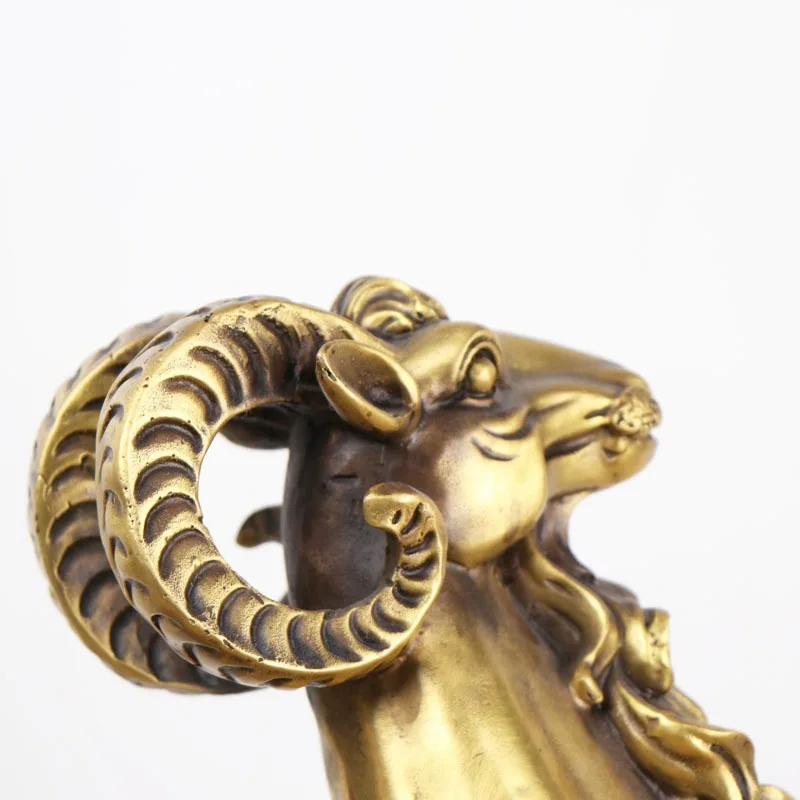 Copper figurines, decorative ornaments, auspicious sheep items, handicrafts for home and office