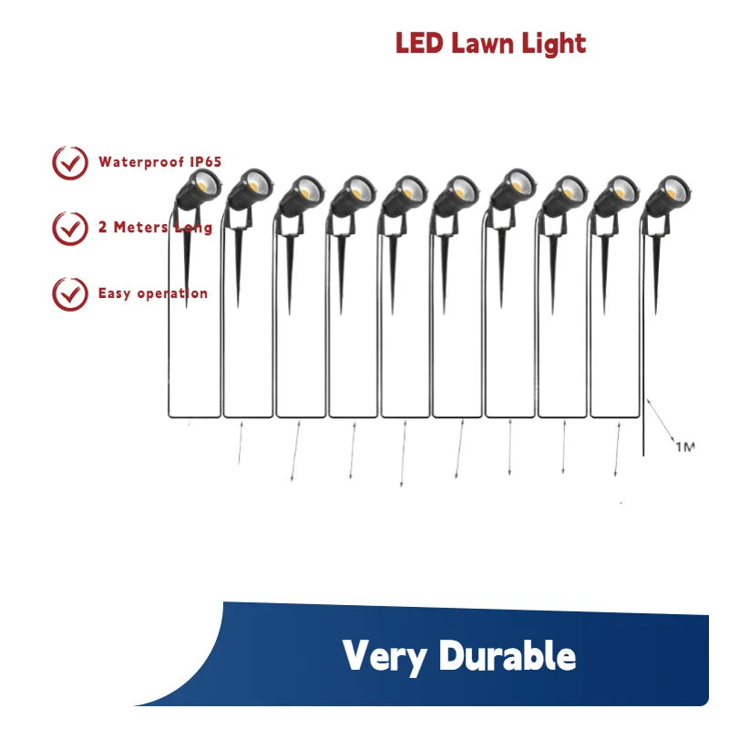 

Outdoor LED Landscape Spike Spotlights 28W/42W/56W Aluminum Lamp 4-6-8IN1 Water-resistant Garden Lights for Lawn Lighting