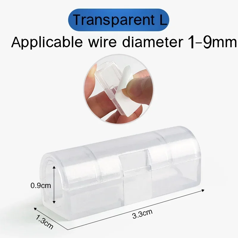 16/20PCS Kabelorganizer Clips Kabelbeheer Desktop ABS Draadmanager Snoerhouder USB Opladen Datalijn Spoelopwinder