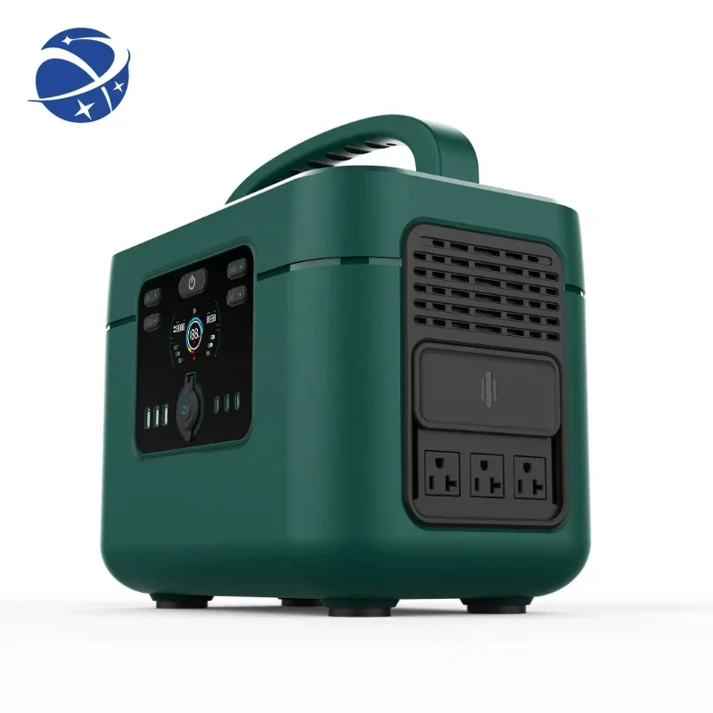 YYHC AC 110V 220V solar generator shared outdoor portable emergency power supply lithium ion battery 1200W