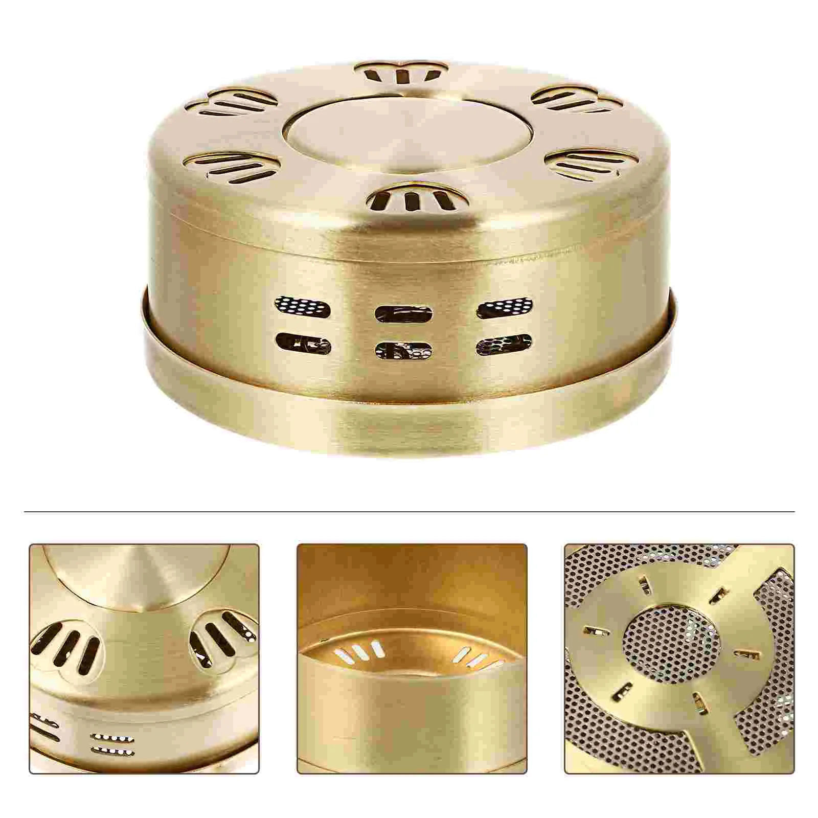 

Portable Copper Moxibustion Box Smokeless Moxa Sticks Box Moxa Burner Moxa Burning Tool Golden Smokeless Moxibustion Box