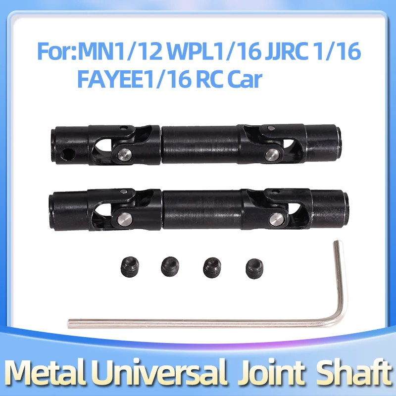 Detachable Metal Universal Joint Transmission Shaft Modification Part Fit WPL 1/16 JJRC Remote Control Car