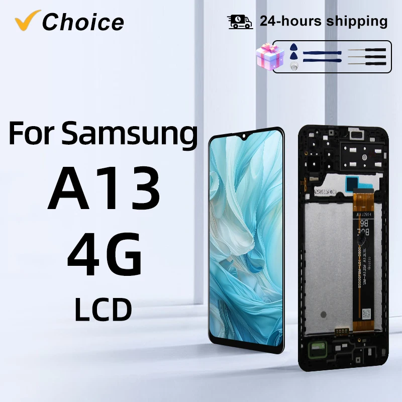 Jakość AAA 6,6" IPS LCD do Samsung Galaxy A13 4G Wyświetlacz LCD A135 Ekran dotykowy SM-A135F do SM-A135M SM-A135F/DS Część zamienna