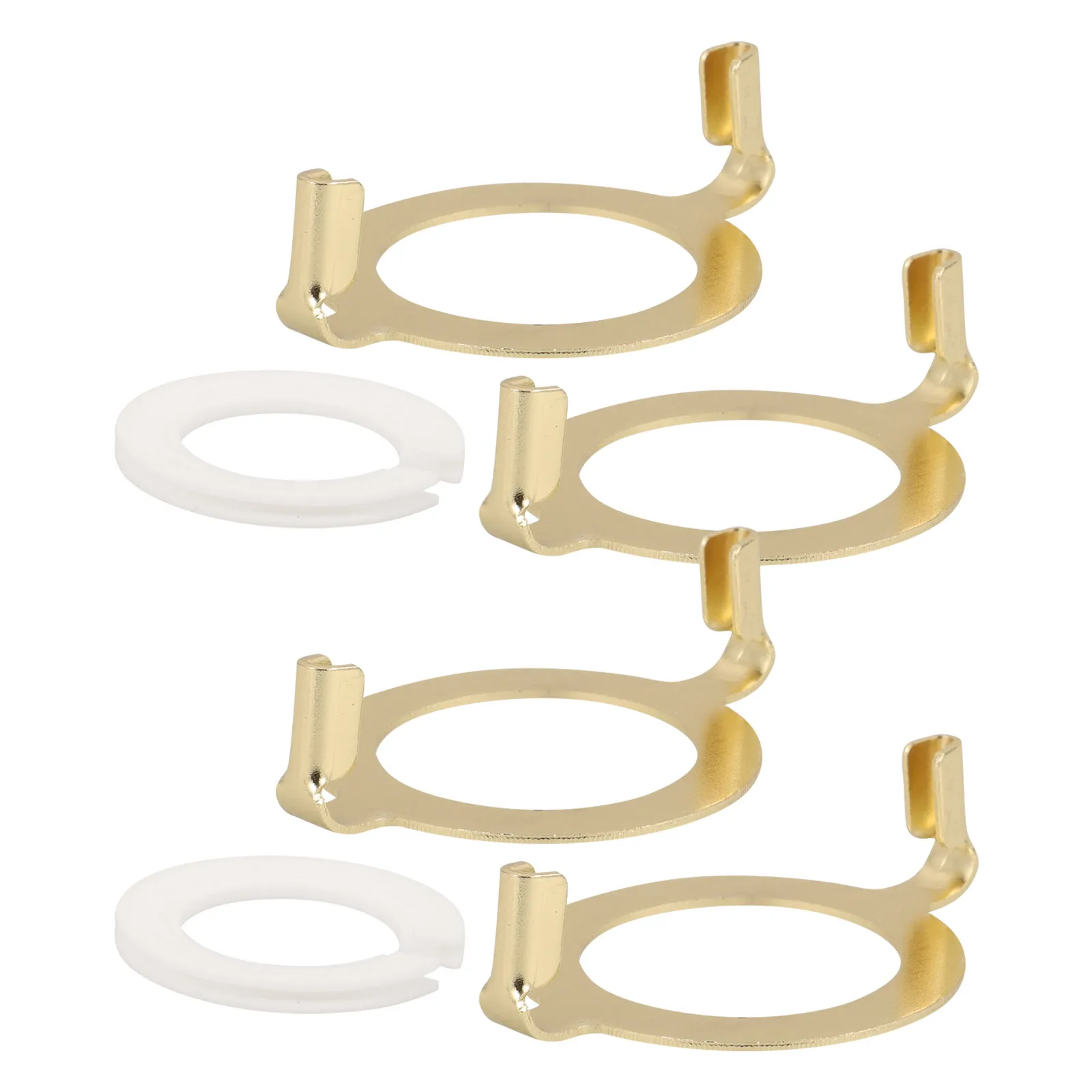 2Sets Lamp Head Converter Ring Metal Wear Resistant Lampshade Reducer Ring Lamp Accessories for Light Fixtures