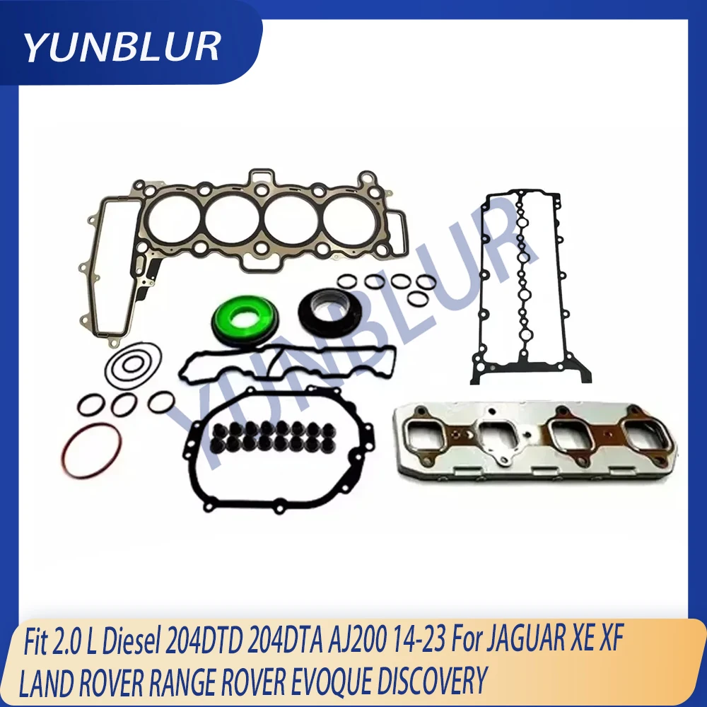 

Engine Part Full Gasket Set Fit 2.0 L L4 Diesel 204DTD 204DTA 204DTY For 04-21 JAGUAR E-PACE XE LAND ROVER DISCOVERY RANGE ROVER