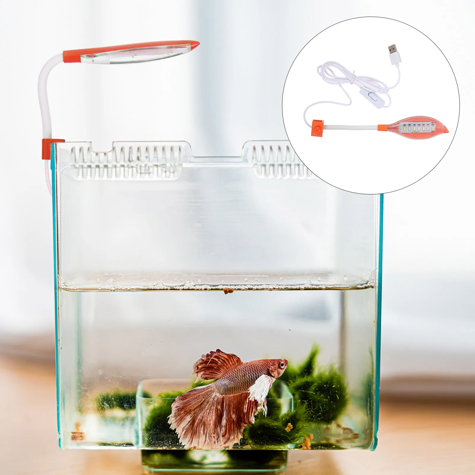 

Fish Tank LED Clamp Light Aquarium Clip on Lighting -on Aquatic Plants