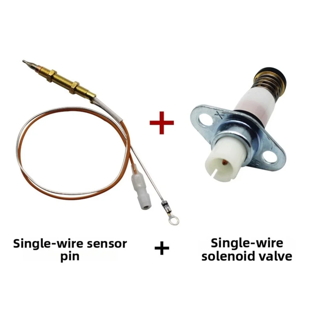 Thermocouple Valve Assembly for Gas Stoves Featuring 15mV Thermal Potential Adjustable Temp Range 0-150C High Efficiency