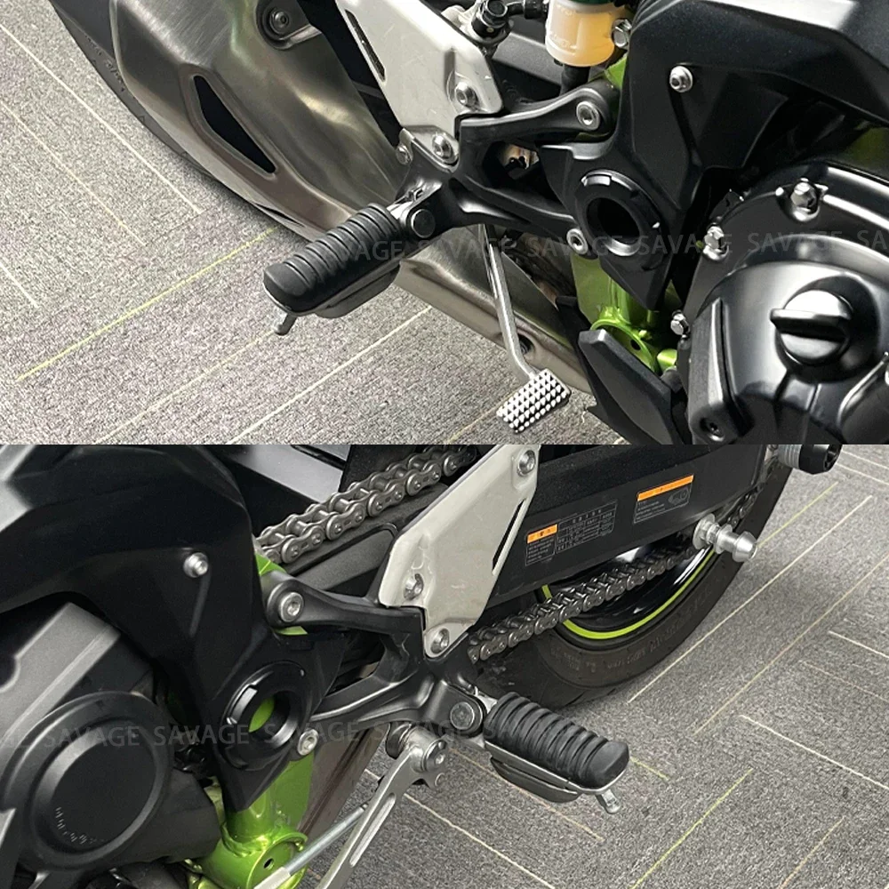 Foot Peg Foot Rest Cover For KAWASAKI VERSYS NINJA 650 1000 250 400 ER 6N 6F ZX-6R 9R ZZR600 VERSYS-X Motorcycle Footrests Pedal