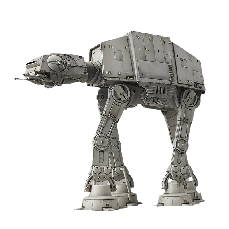 반다이 오리지널 스타 워즈 애니메이션 모델 AT-AT 액션 피규어 조립 모델 장난감 소장 장식품 어린이를위한 선물