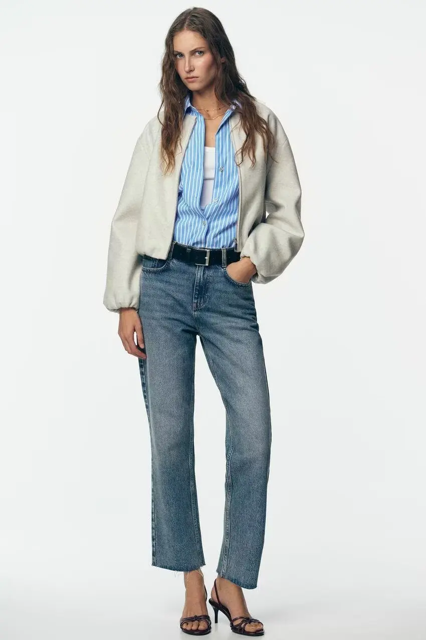 

Новинка Faion Soft Pilot Jaet, женская верхняя одежда Ele Transoceanic Sle ort, полиэфирное волокно, длинная свеча, V-Ne, на молнии