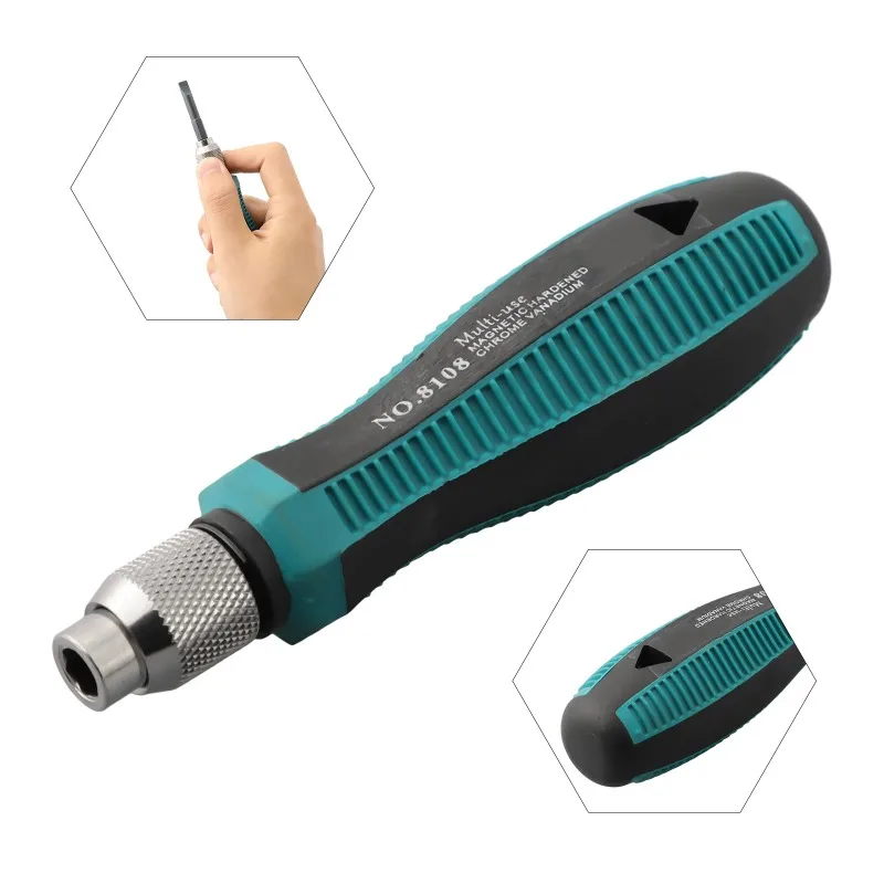 1/4 Inch Hex Screwdriver Handle Magnetic Bit Holder Self-Locking Adapter Manual Driver Tool Kit For Home Repairs And Maintenance
