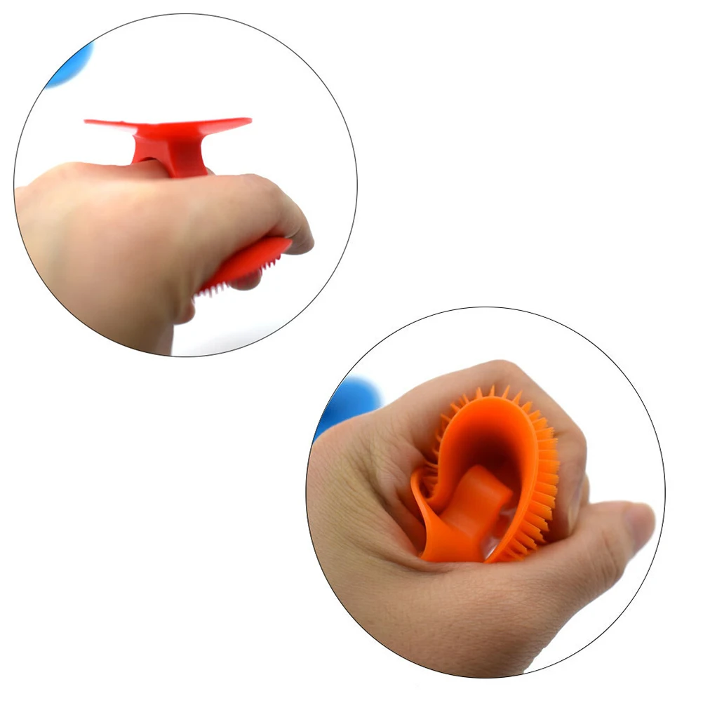 

4 Pcs Face Brush Silicone Cleansing Pad Facial Scrubber Fruit Cleaning Massager Soft Bristles Non Slip Handle All Skin Types