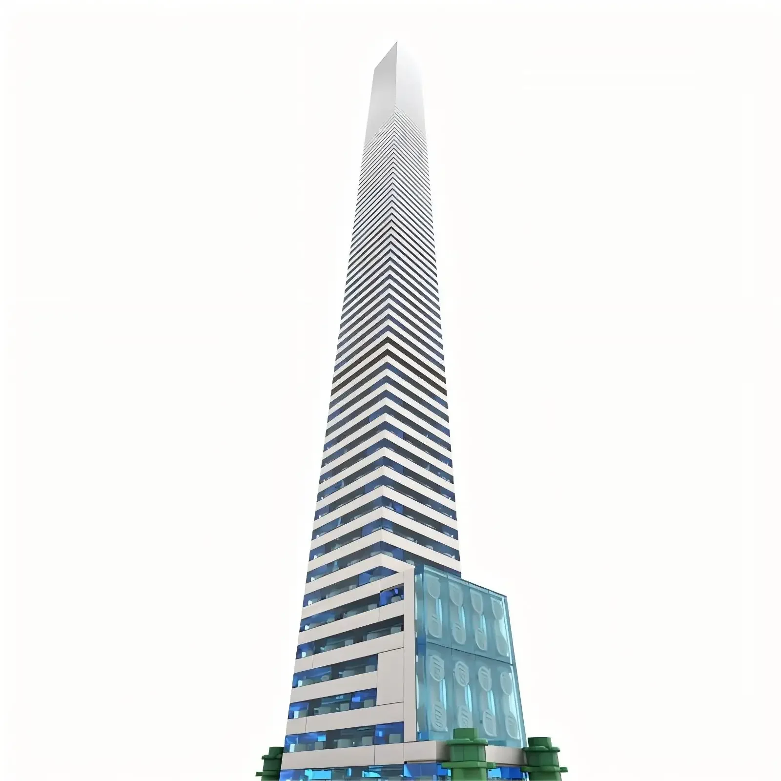 MOC Idea Città Grattacielo Punto di riferimento Architettonico New York 432 Park Avenue Building Blocks Modello Giocattoli per bambini Collezione per adulti Regalo