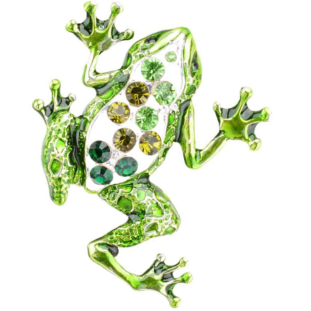 

Frog Brooch Cute Cartoon Alloy Breastpin Lightweight Durable Women Clothing Accessory Scarf Hat Gift Retro Style Pin